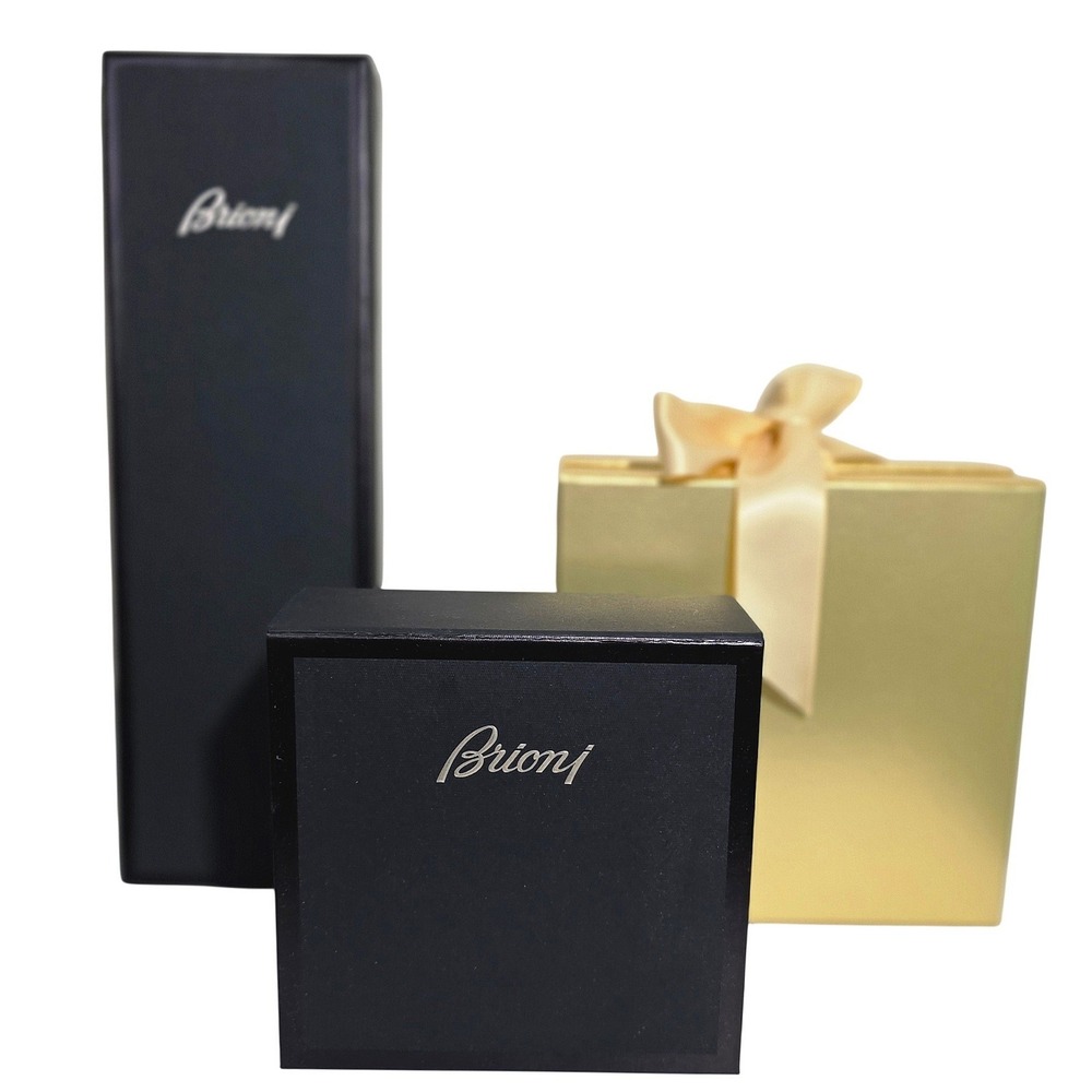 Brioni Gift Boxes Set of 3 Mens OS Black Gold Luxury Packaging Tie Box Good